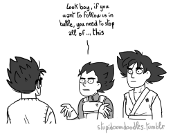 krooked-glasses:  stupidoomdoodles:  cmon gohan you’re ruining the saiyan’s brand image  This is amazing. Also, the tags, holy shit:  ROFL XD 