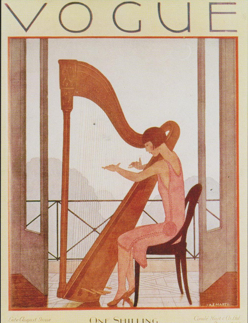Vogue (August 1926). André Édouard Marty or A. É. Marty (French, Art Deco, 1882-1974). Marty studied