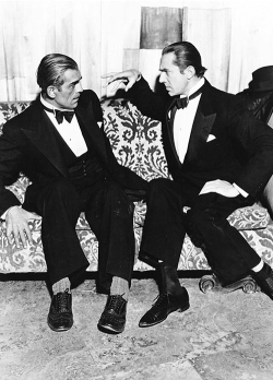 Boris Karloff and Bela Lugosi