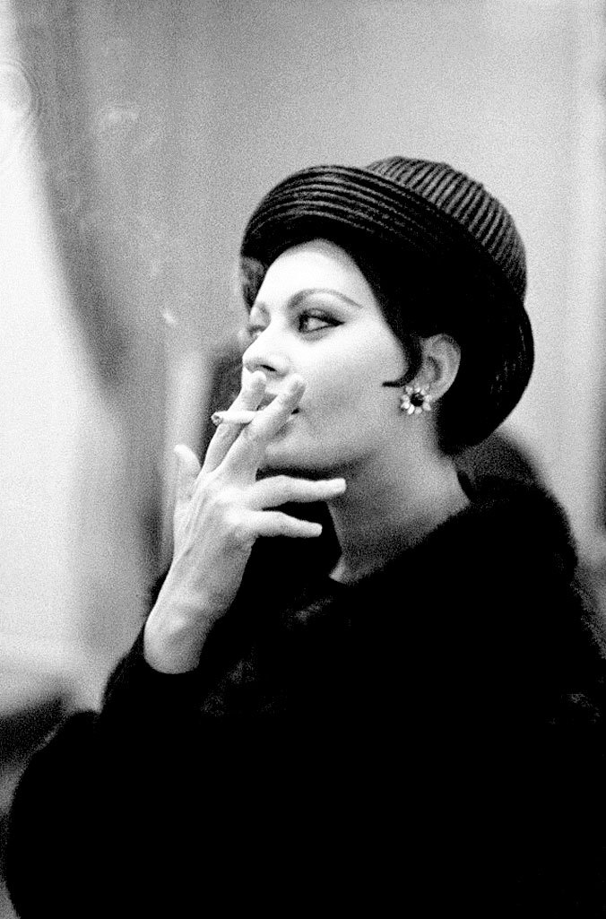 mabellonghetti: Sophia Loren at a Dior Fashion show in Paris, France, 1963. Credit: REPORTERS