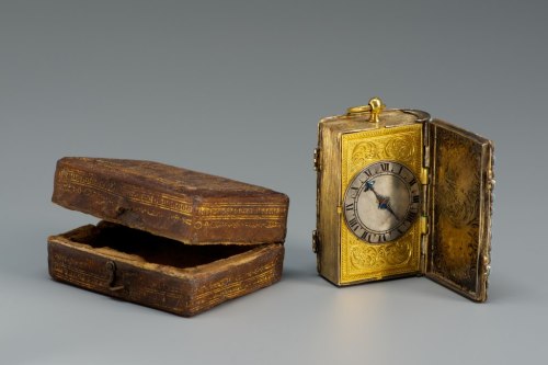 design-is-fine:Albrecht Erbb, Jewel watch, 1690. Steel construction, silver, brass, precious stones.