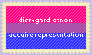 p-3a:  I made some graphics that sum up how I feel about queer headcanons! If you