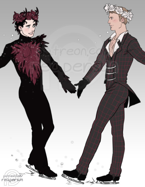 reapersun:
“ Support me on Patreon! -> patreon.com/reapersun
A patron requested Hannigram on Ice lol~ I still haven’t watched Yuri on Ice yet… Also I know zero things about figure skating… orz
”