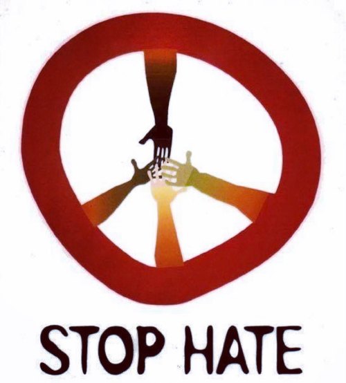 Stop hate #stophate  https://www.instagram.com/p/CBjA2Lvj4Ct/?igshid=185csezk0tehl