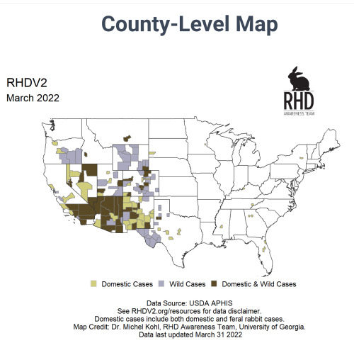 rabbitfriendly:Add Kings County WA (Seattle area) &amp; Cape May County NJ to the RHDV2 affected