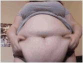 cl6672:  viddear:  Silver Rider BBW - Showing off my huge belly and rolls  Jiggly