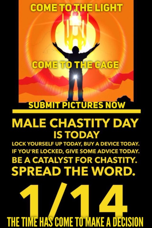 It’s not too late to join us! Chastity day began 1/14, but Chastity Monthy runs thru Valentine’s Day