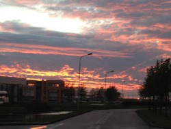 Sunset in Amsterdam