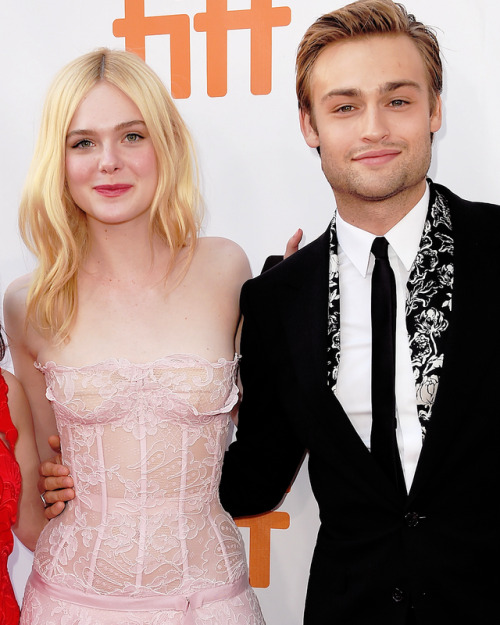 Douglas Booth and Elle Fanning attend the ‘Mary Shelley’ premiere during the 2017 Toront