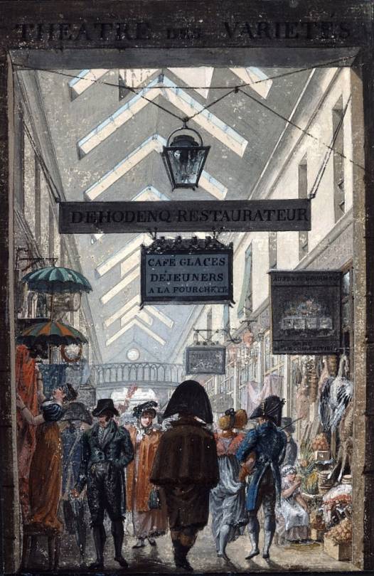 The Shopping Arcade Des Panoramas In Paris, 1807 ByPhilibert Louis Debucourt