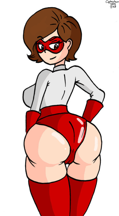 Porn Elastigirl showing off her butt. Variant photos