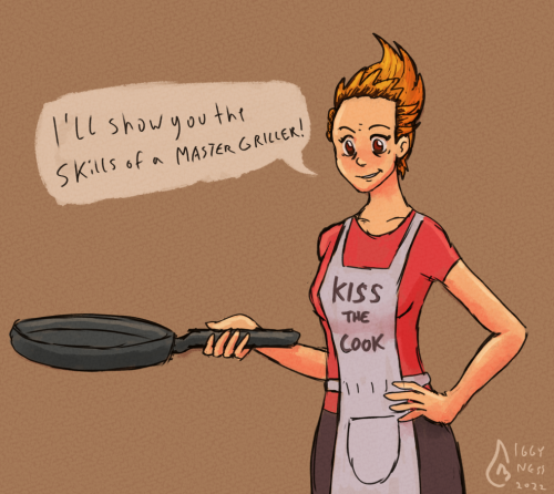 just a doodle of the MASTER GRILLER I wish frying pans were real