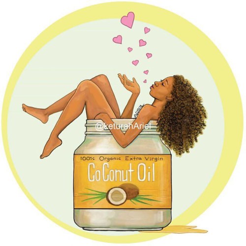 @keturahariel #arielbrands #coconutoil YouTube.com/2FroChicks #2FroChicks #NaturalHair #MyHairCrush 