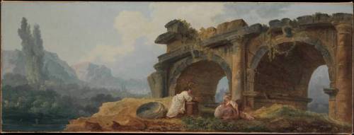 Arcos en ruinas por Hubert Robert segunda mitad del s. XVIII.