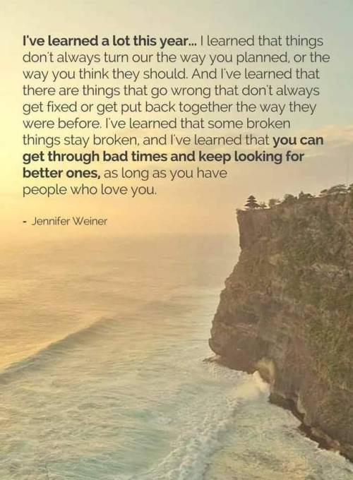 Grateful to have those that love and support me, even as my world crumbles…