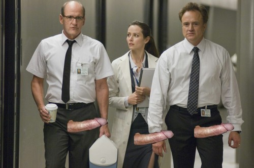 What a trio of delicious dongs! I bet y'all were sticking them dicks all sorts of places in that cabin in the woods! Way to go, Bradley whitford, Richard Jenkins and that super hot lady!