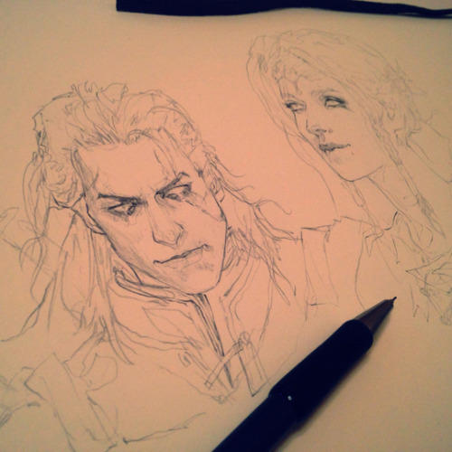 A Young Geralt And Triss