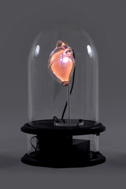 arpeggia: Jessica Lloyd-Jones - Anatomical Neon, 2010 Blown glass human organs encapsulate iner