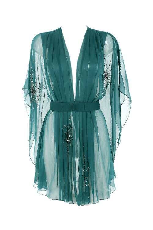 peachylingerie:  Emerald Elsie Kimono by porn pictures