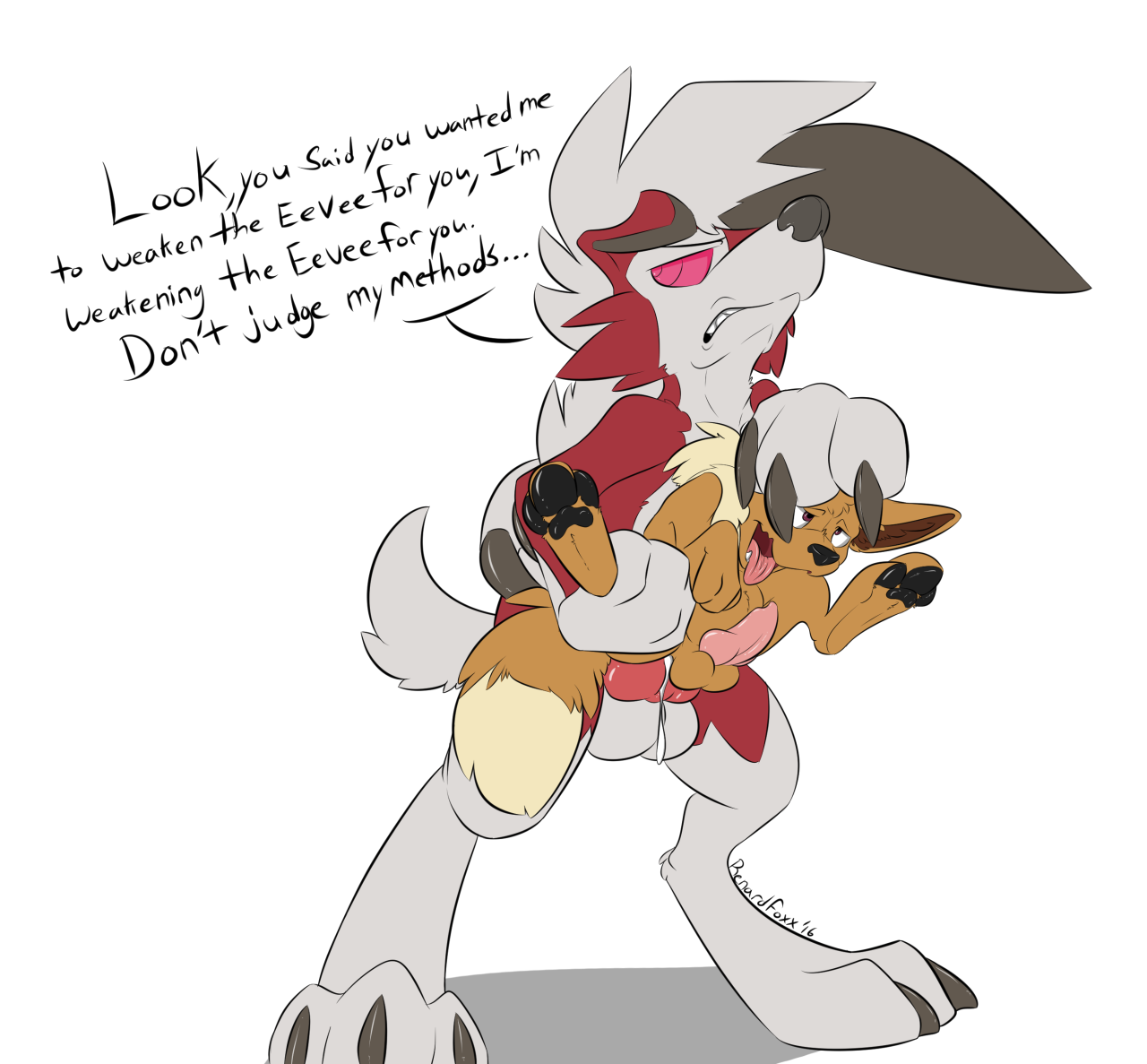 askrenardfoxx:My Lycanroc, Rascal, is such a horny bastard. Makes me so proud c:
