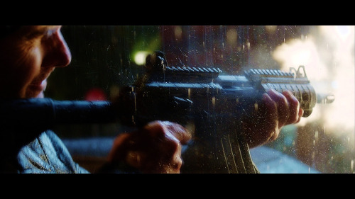 A screenshot of the Galil ACE 21 firing in RoboCop (2014). Beautiful.