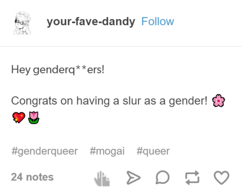 adhdtracer:compilation of people treating genderqueer like it’s not a legitimate identity because it