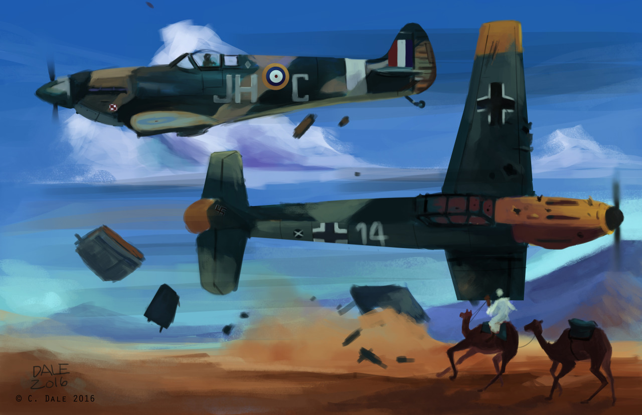 Eyes to the Skies — daleart Dogfight British Spitfire vs...