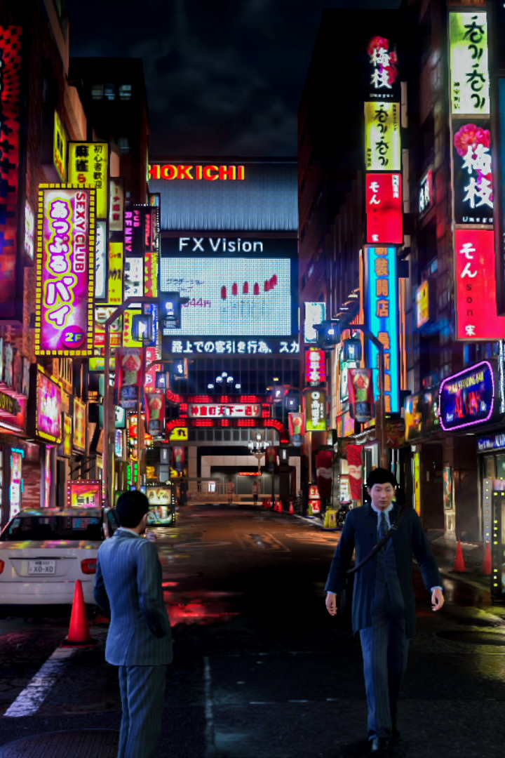 nishikishighwaistedpants:Streets of Kamurocho Yakuza 6: The Song of Life