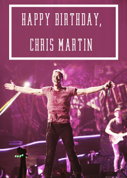 myxylotos:  “Happy 36th Birthday, Chris Anthony John Martin!” 