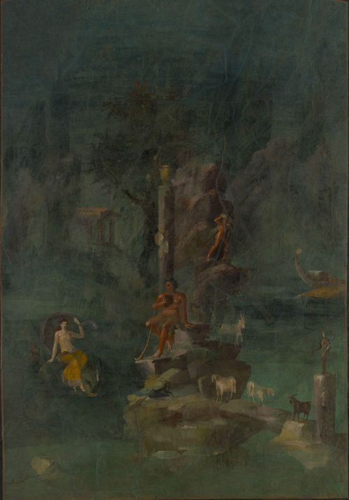 hildegardavon:classical-beauty-of-the-pastGalateaPolyphemus and Galatea in a landscape, wall paintin