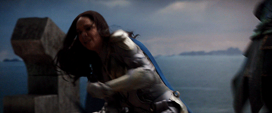 thorodinson:“[Valkyrie] is just a  badass… She’s really hardcore. I kick a