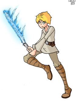 Luke Skywalker. I draw this back when I wanted