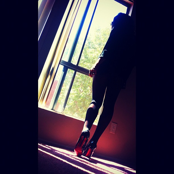 Till the end of days. #redbottoms#christianlouboutin#christianlouboutinworld#girl#love#obsession#red#heels#stilettos#fashion#style#pantyhose#nylons#tights#walkinmyshoes#getonmylevel