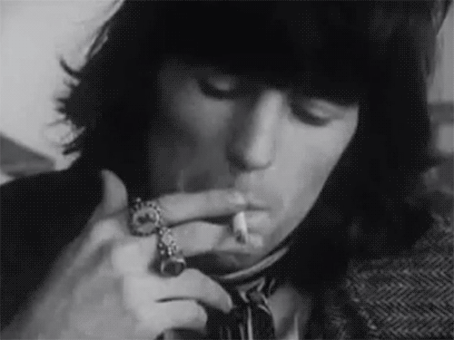 moral-harlot:Keith Richards smoking some weed