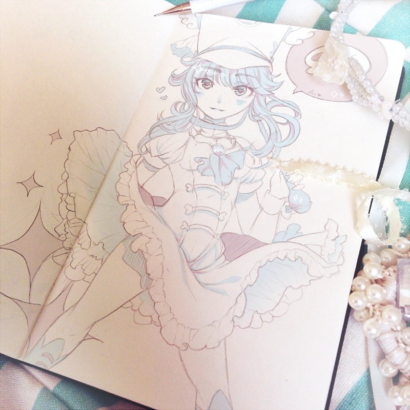 mikururu:  I did pink Satsuki so here is a blue Nonon! I guess I should draw Ryuko