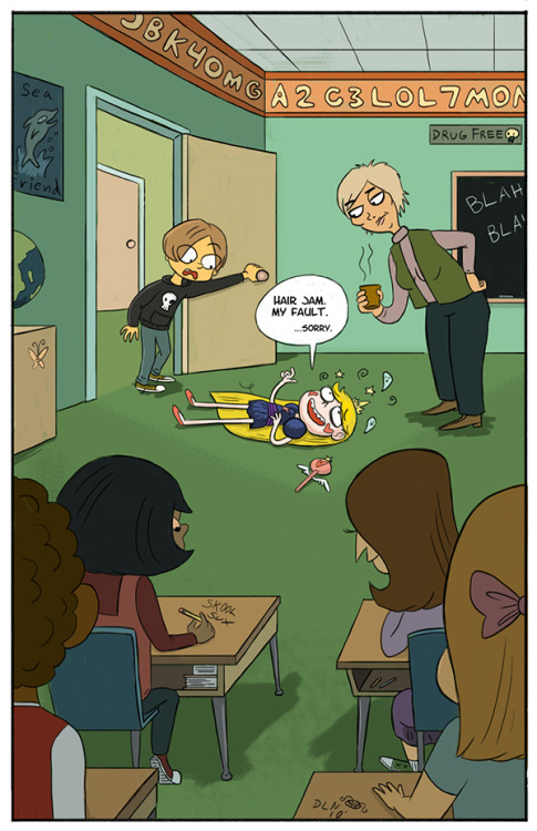 daronnefcy:  Two more early Star comics from 2010, when Star was a delusional grade school girl.  When I was a Sailor Moon obsessed kid I always tried to get animals to talk to me, so the first one is based on that.  