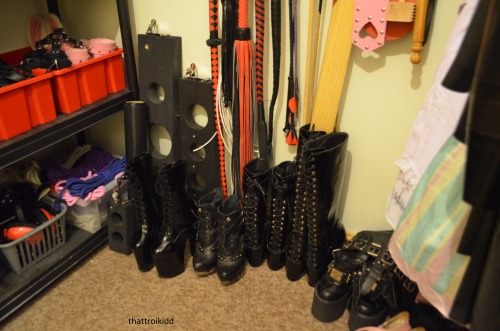 thattroikidd:  So some people say the sexiest thing about the collection is its organisation :D But yeah this is now where everything lives! Including a few things from izzellia, jumblejumble-, cassiecorpse  