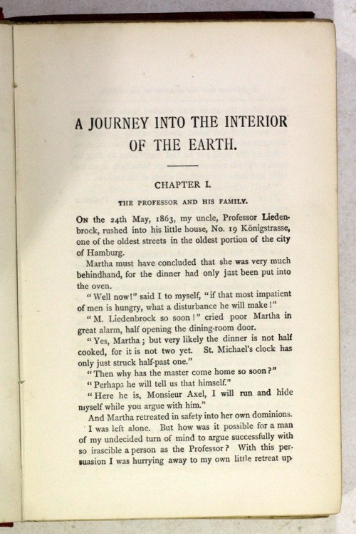 A Journey into the interior of the Earth Jules Verne Translated by F.A. M. [F A Malleson] Vicarage, 