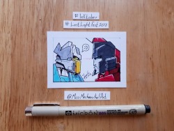 missmechanikal-art:    Please do not use edit or re-post my artwork anywhere…But re-blog is always appreciated :)    Inktober/Lost Light Fest:Day 14- Brainstorm &amp; Perceptor