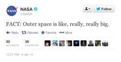 gokuma:  Are NASA’s Tweets written by Rodimus