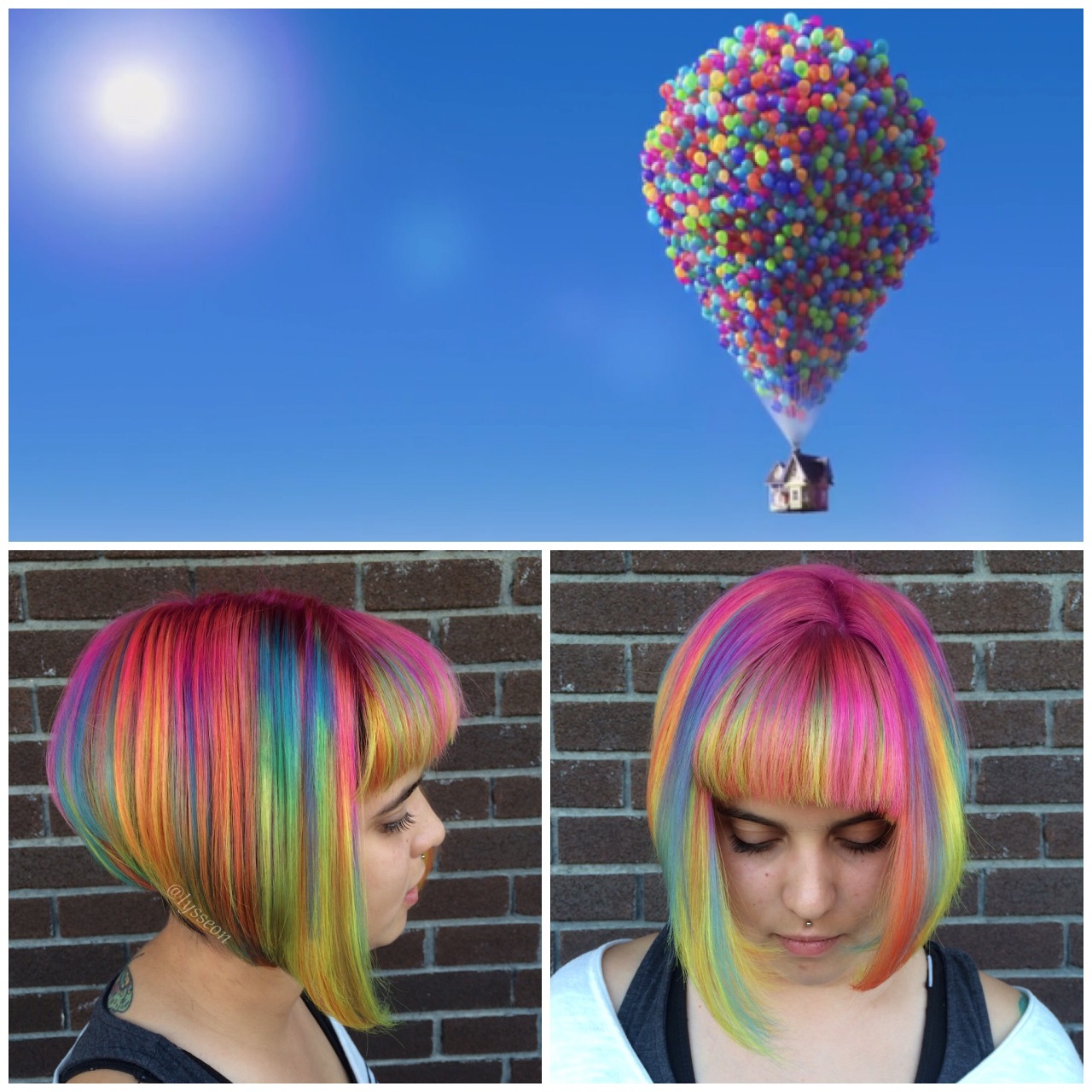 scissor-happy:  Hair and Disney.  #lyssdidmyhair @lysseon on Instagram. 