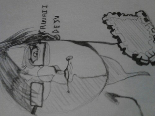 I went through old sketchbooks to find available paper and found these and some other