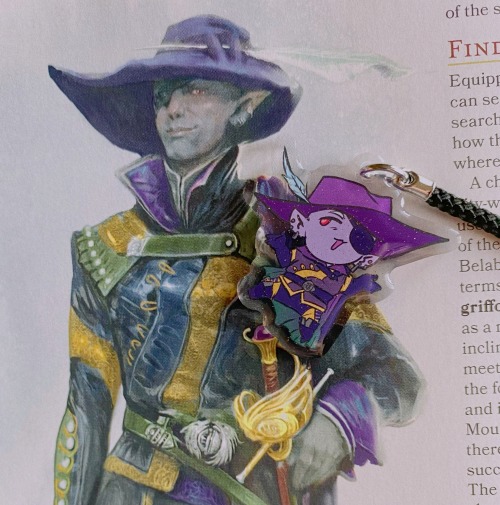 I Made Myself A Phone Charm Of My Favorite Canon Dnd Guy, Also