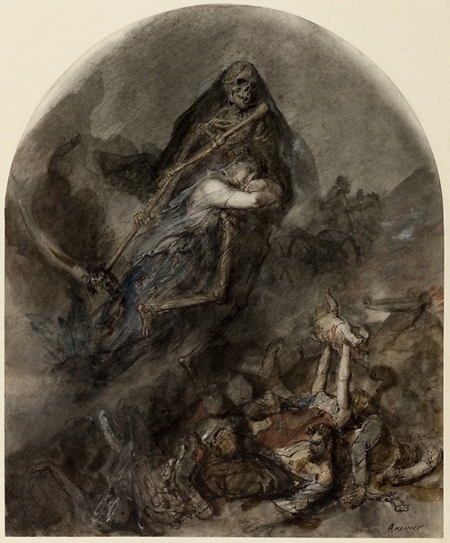 saturnaliatenebrae93: Allegory of Death Clement-Auguste Andrieux