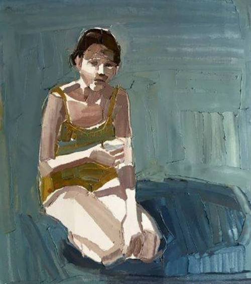 Lawn Shadows    -    Clara Adolphs,  Australian, b.1985-Oil on linen, 49 x 