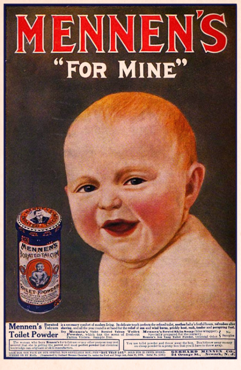 Mennen’s Toilet Powder, 1909