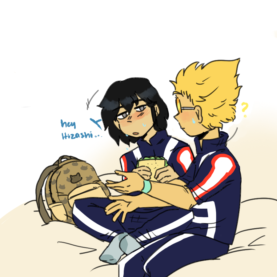 ruimtee:guys like..instead of aizawa getting annoyed of mic talking too much, he