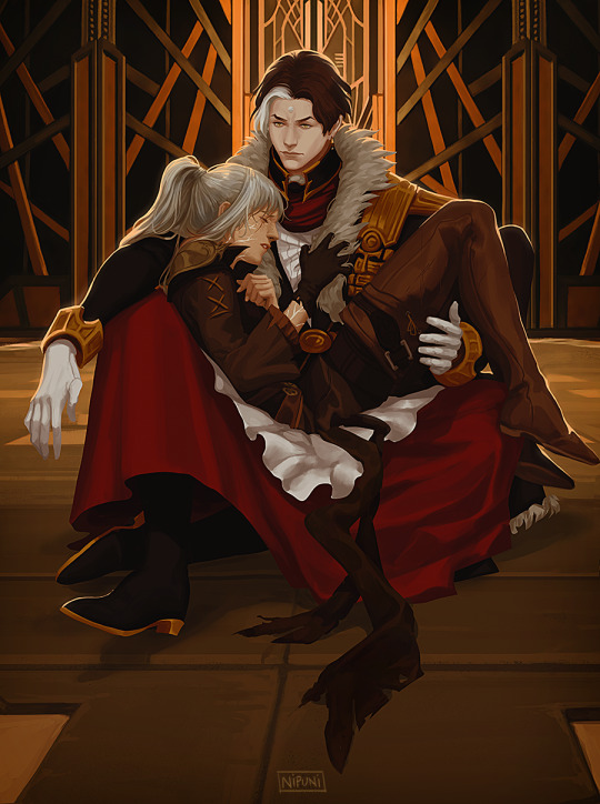 Commission for @aethernoise from her fic Mortal Instants 😢