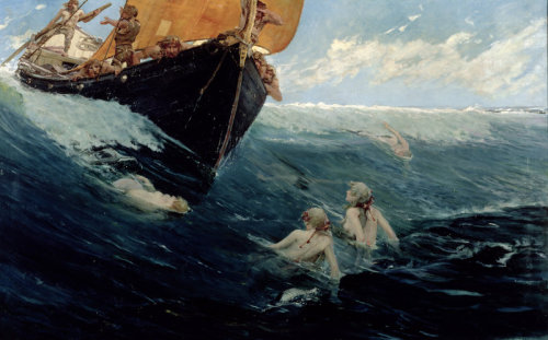 silenceformysoul - Edward Matthew Hale - The Mermaid’s Rock, 1894