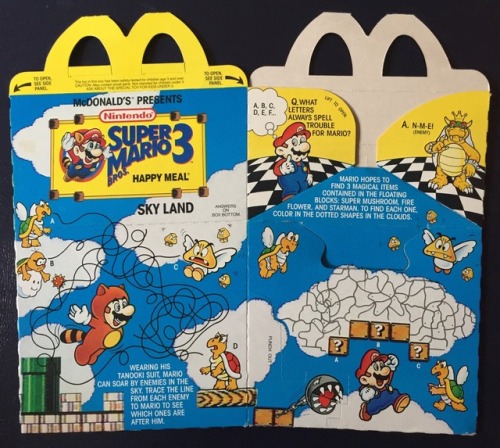 holup3cc:Super Mario Bros 3 happy meal box 1990
